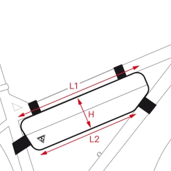 Topeak MidLoader - 4.5 Litre - Frame Bag - Green -Bike Lights & Accessories Sales Shop 15003027 detail 3