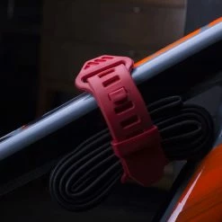 AMS - All Mountain Style OS Strap - Tension Strap - Red -Bike Lights & Accessories Sales Shop AMS OS Strap Red lateral view xweb 1024x1024