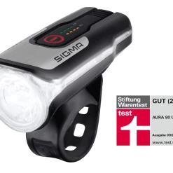 SIGMA SPORT Aura 80 USB 80 Lux - Black