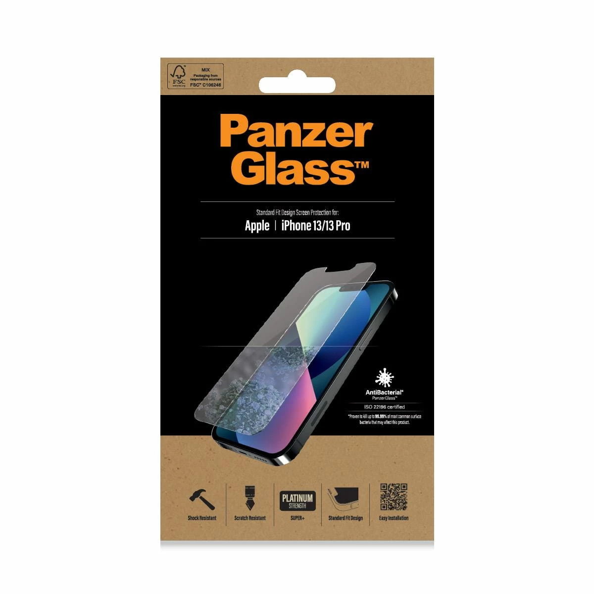 PanzerGlass Apple IPhone 13/13 Pro Antibacterial 3 PanzerGlass Apple IPhone 13/13 Pro Antibacterial - Image 3
