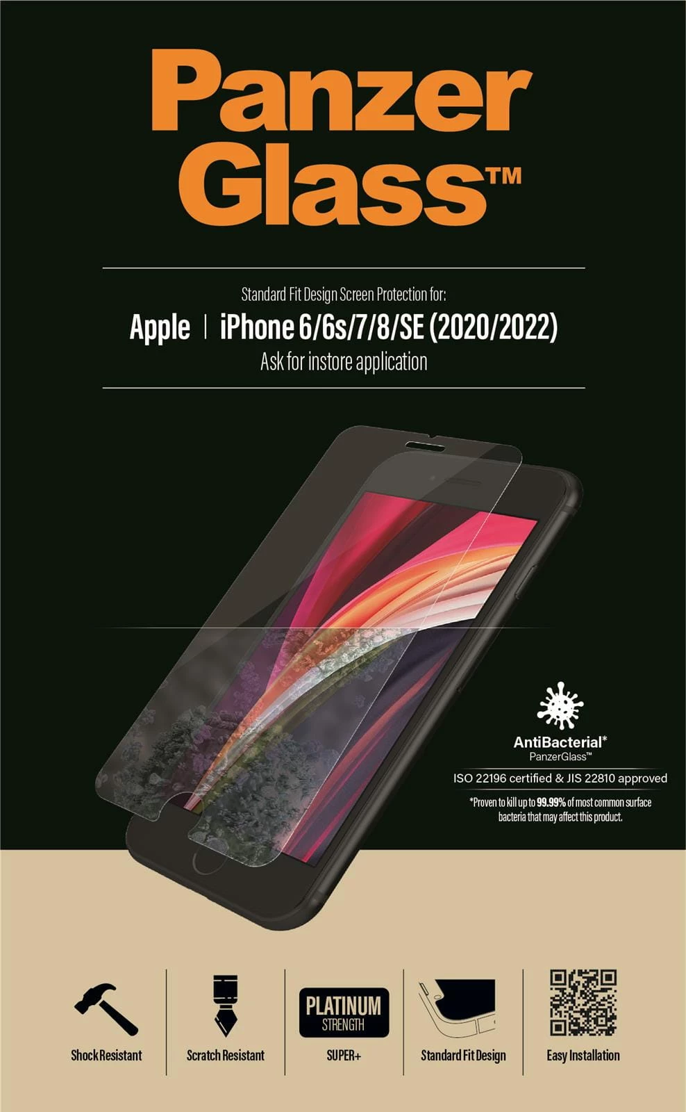 PanzerGlass Apple IPhone 6/6s/7/8/SE (2020/2022) 9 PanzerGlass Apple IPhone 6/6s/7/8/SE (2020/2022) - Image 9