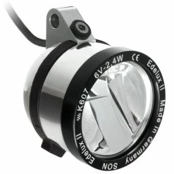 SON Edelux II-hanging LED Headlight For Hub Dynamos Silver Polished