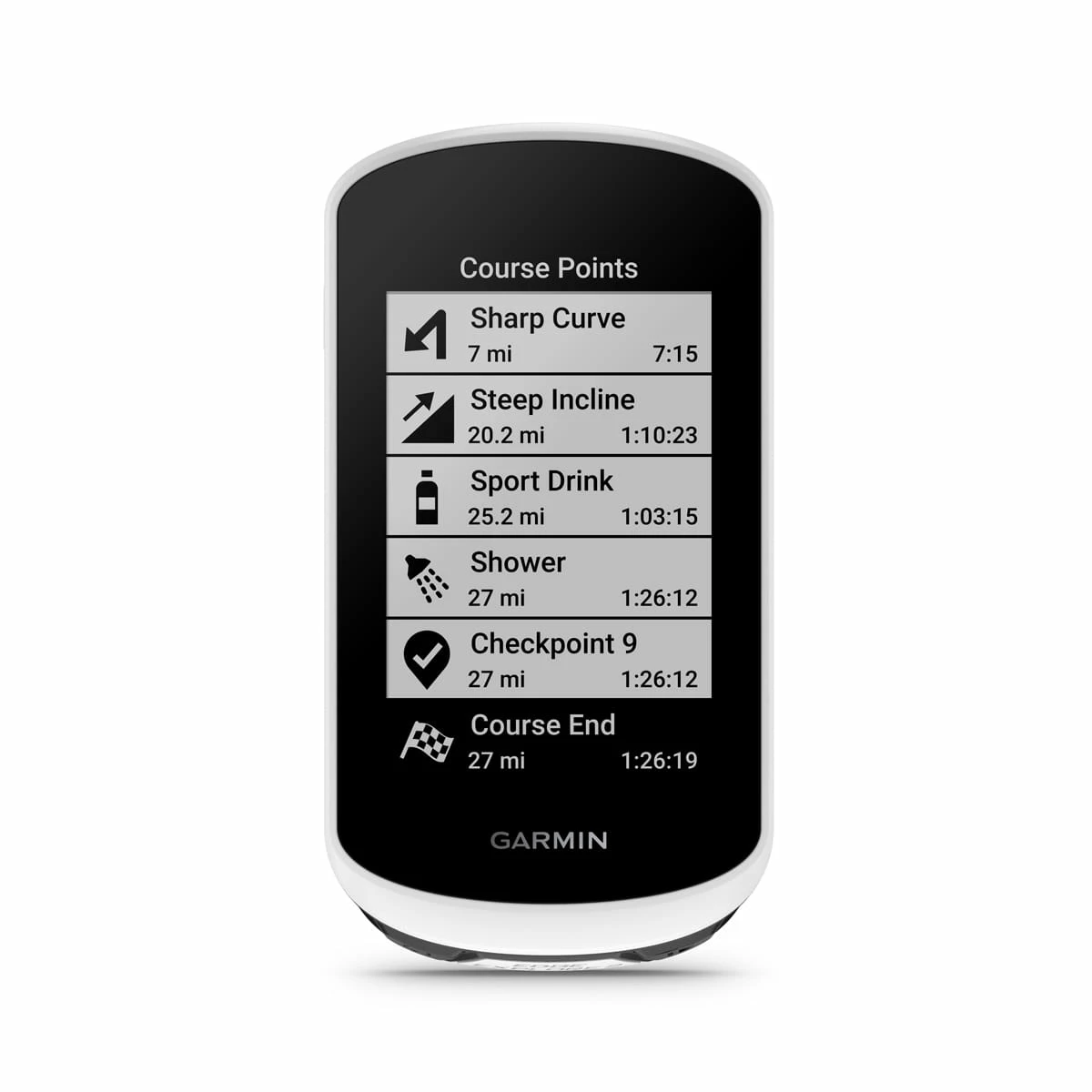 Garmin Edge Explorer 2 Power - Black/White 6 Garmin Edge Explorer 2 Power - Black/White - Image 6