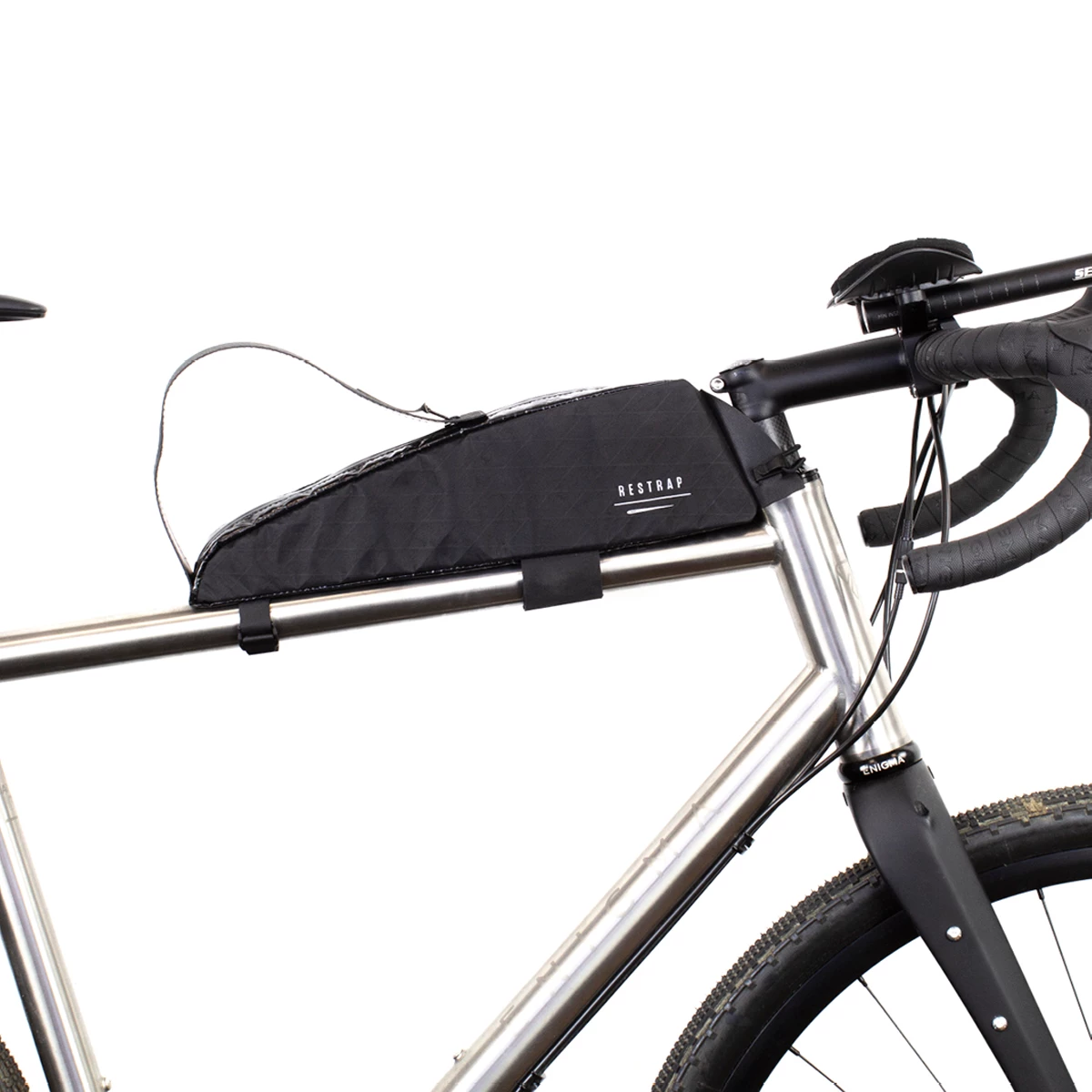 Restrap Adventure Race Top Tube Bag - Black 2 Restrap Adventure Race Top Tube Bag - Black - Image 2