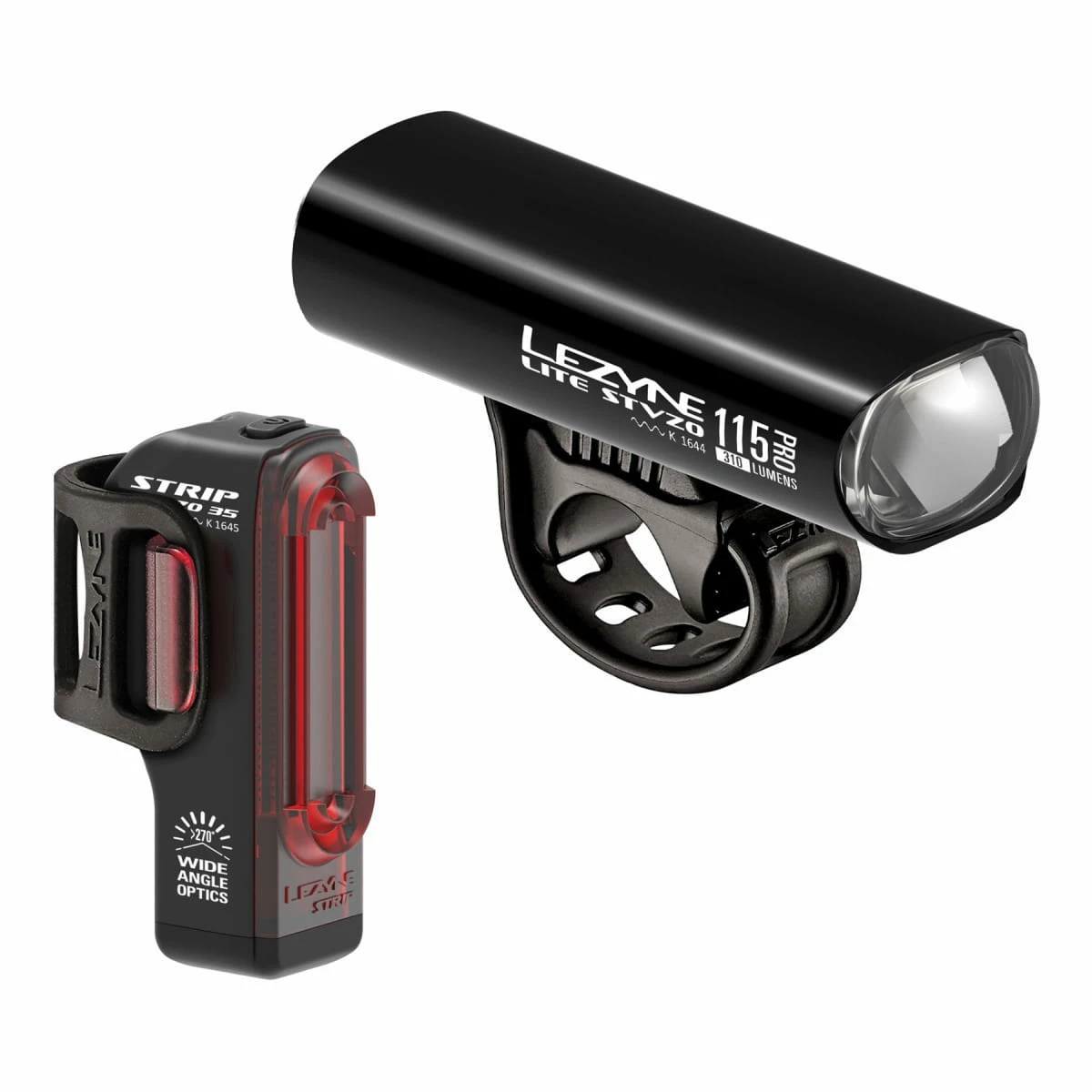 Lezyne Lite Pro 115 StVZO + Strip Drive StVZO - Lighting Set 1 Lezyne Lite Pro 115 StVZO + Strip Drive StVZO - Lighting Set