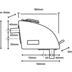 Restrap Rear Top Tube Bag Top Tube Bag - Black -Bike Lights & Accessories Sales Shop Restrap Rear Top Tube Bag Size Guide 800x 1