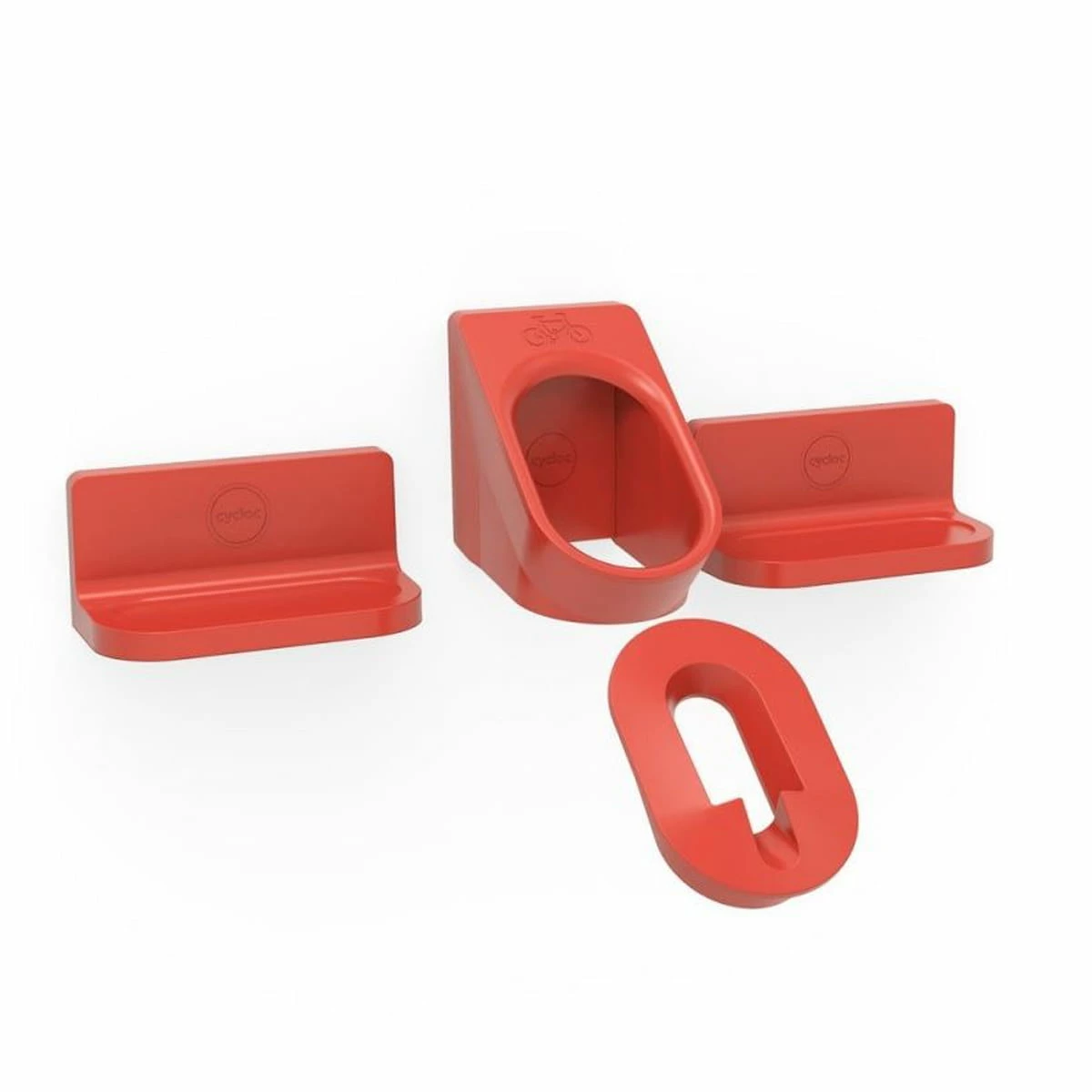 Cycloc Superhero Bike Mount - Red 1 Cycloc Superhero Bike Mount - Red