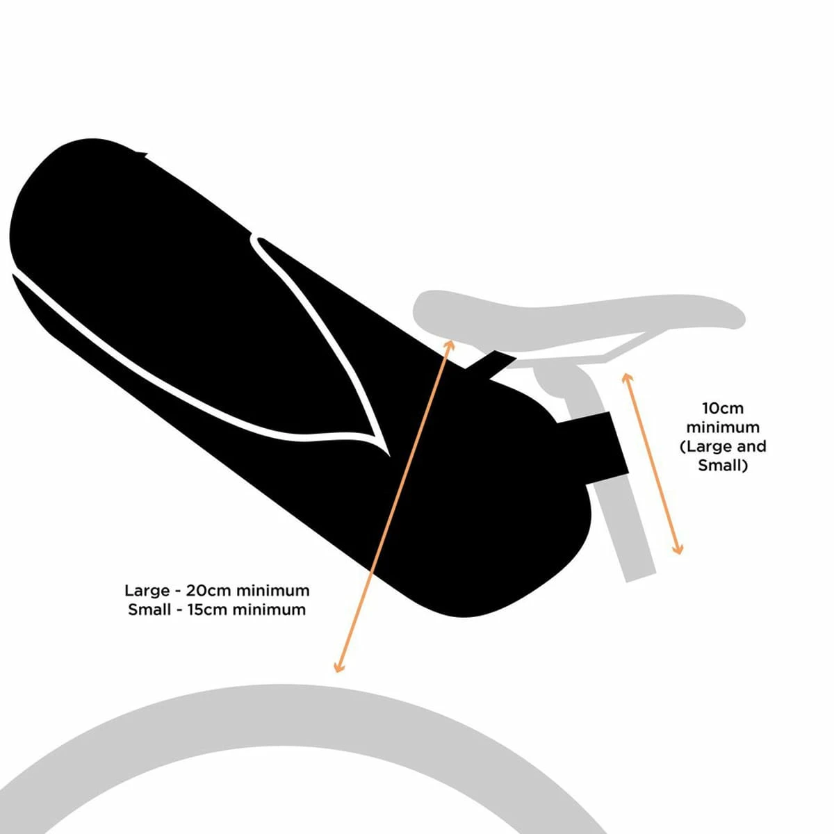 Restrap Saddle Bag With Drybag - 14 L - Black 6 Restrap Saddle Bag With Drybag - 14 L - Black - Image 6