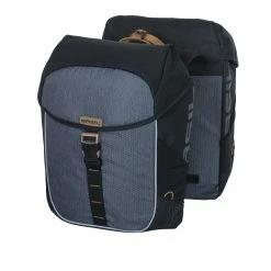 BASIL Double Bag Miles Black/grey - 34 Litres
