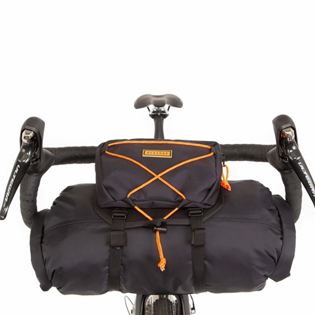 Restrap Handlebar Bag Set With Food Pouch Small - Orange 1 Restrap Handlebar Bag Set With Food Pouch Small - Orange
