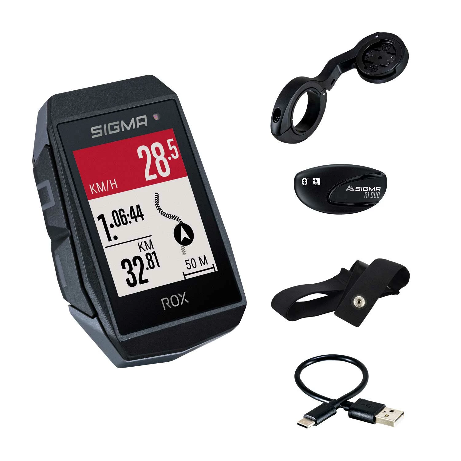 SIGMA SPORT ROX 11.1 Evo GPS HR Set 1 SIGMA SPORT ROX 11.1 Evo GPS HR Set