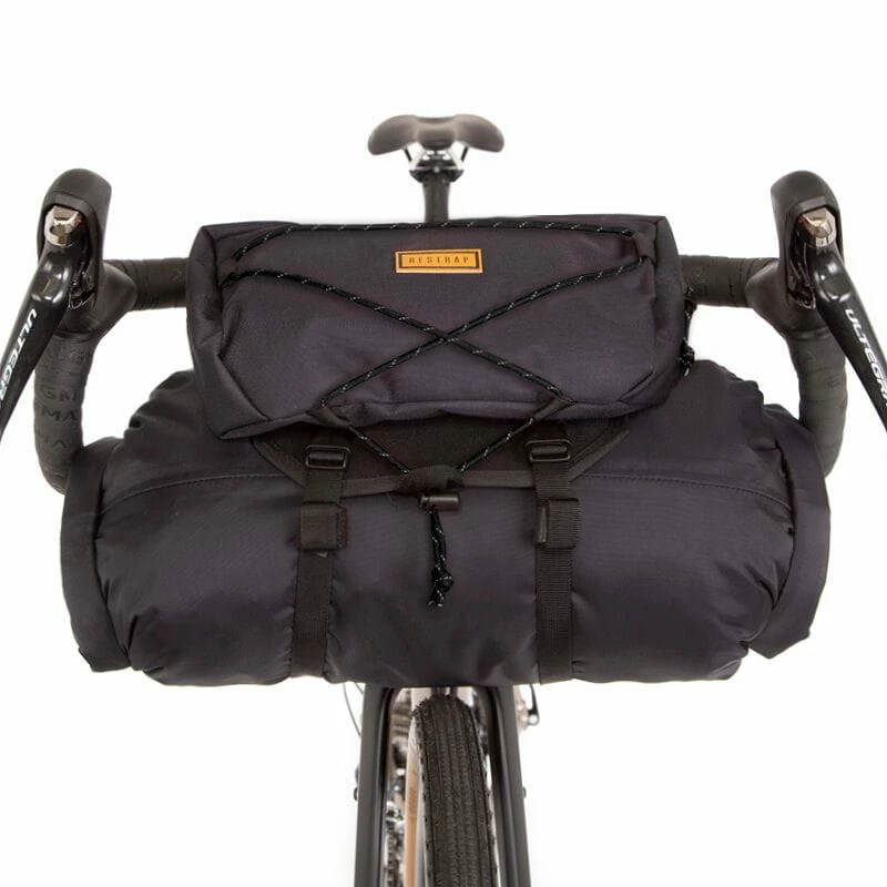 Restrap Handlebar Bag Set With Food Pouch Large - Black 1 Restrap Handlebar Bag Set With Food Pouch Large - Black